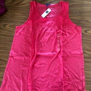 NWT GAP Bright Pink Sleeveless Top
